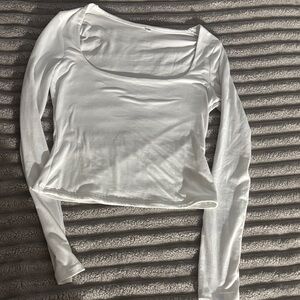 SHEIN Classic White Long Sleeve Top